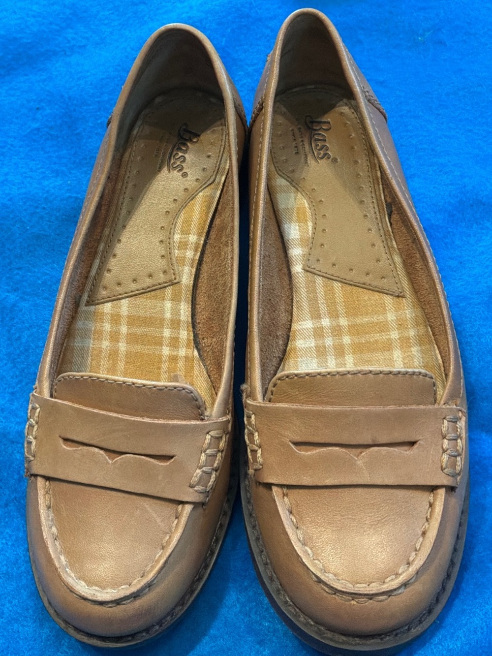 G.H. Bass Brookfield Leather Penny Loafers Cumin Tan 6.5M